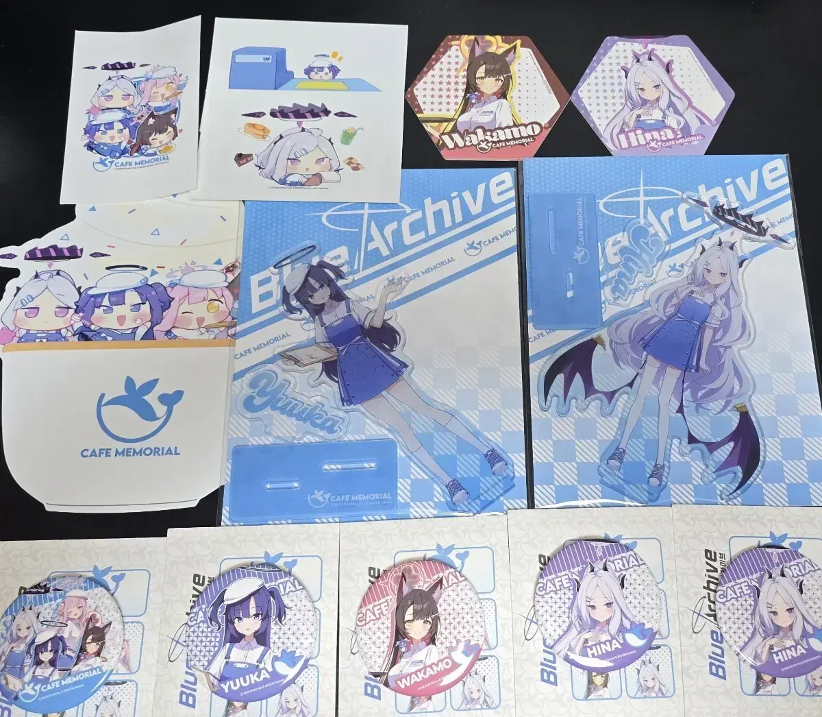 Blue Archive Cafe Memorial Hina Set on Bunjang Global Site.